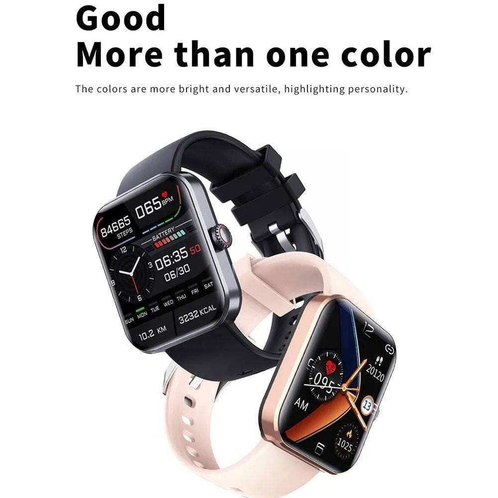 All day monitoring of heart rate,blood sugar, and blood pressure Bluetooth fashion watch support 24 languages