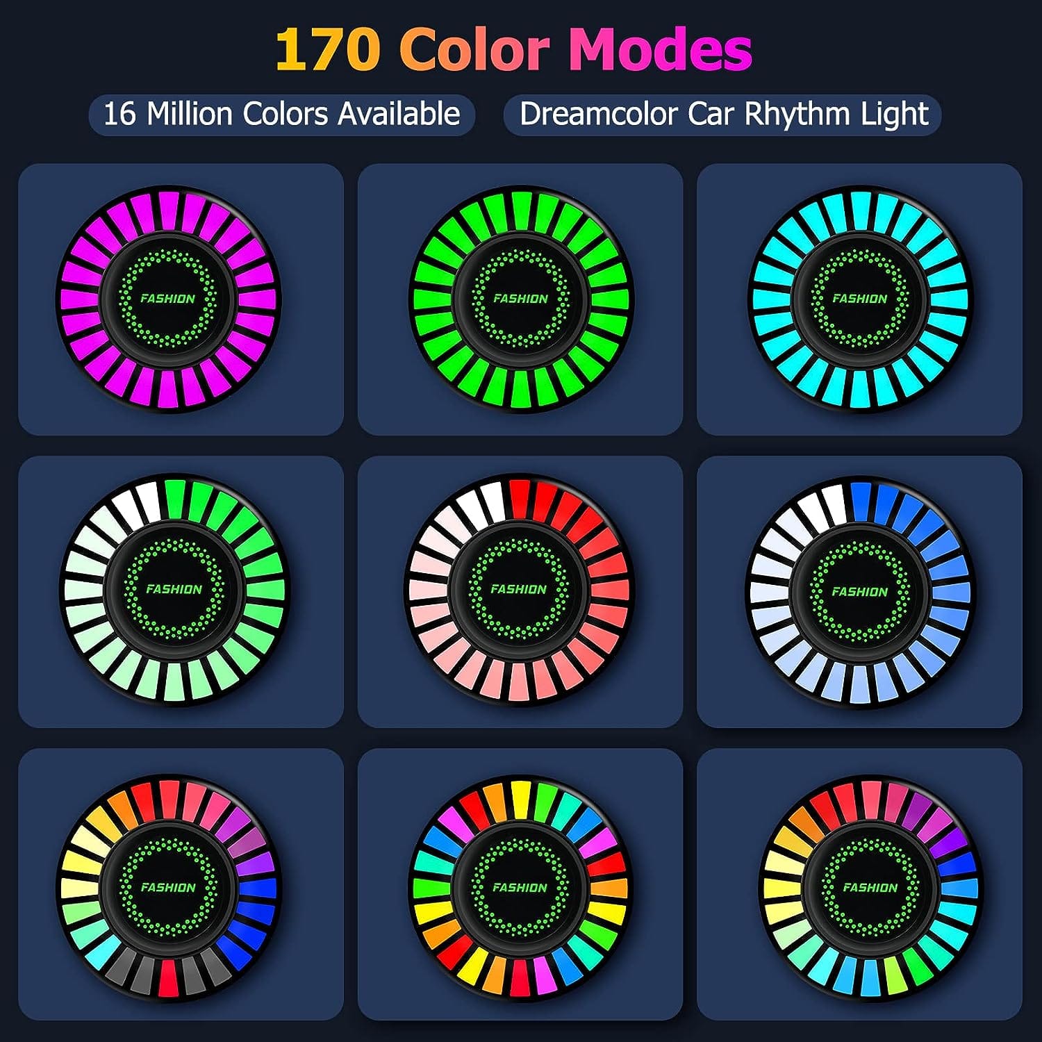 Hot Sale Car Voice-Activated Rhythm Light