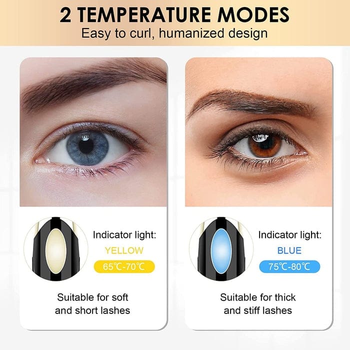 New Year PromotionHeated Eyelash Curlers USB Rechargeable