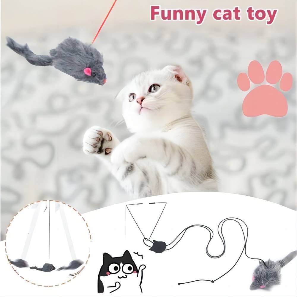EARLY XMAS SALE 49% OFFHanging Door Bouncing Mouse Cat Toy