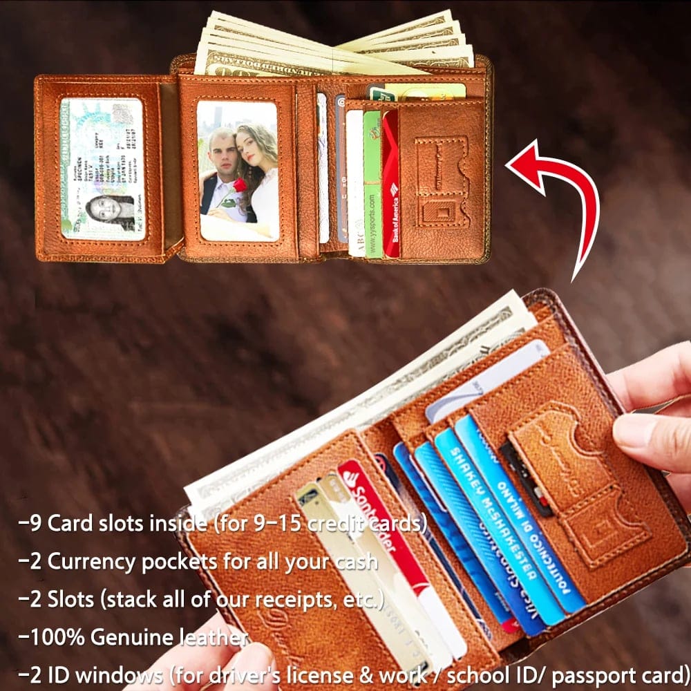 Last Day Promotion-75% OFF-RFIDGenuine Leather Wallet for Men