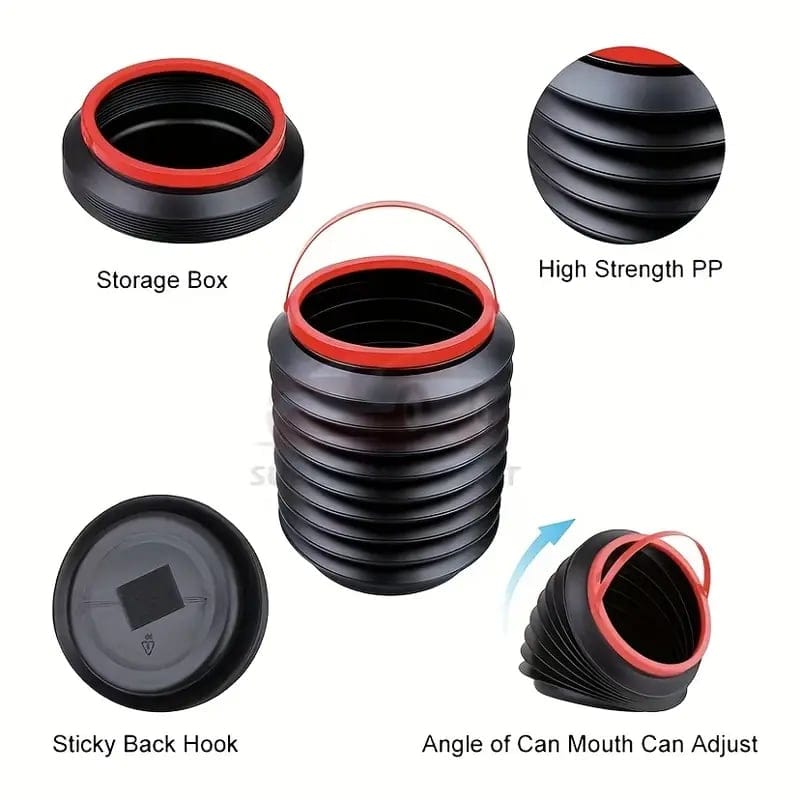 Portable Foldable Car Trash Bin Can