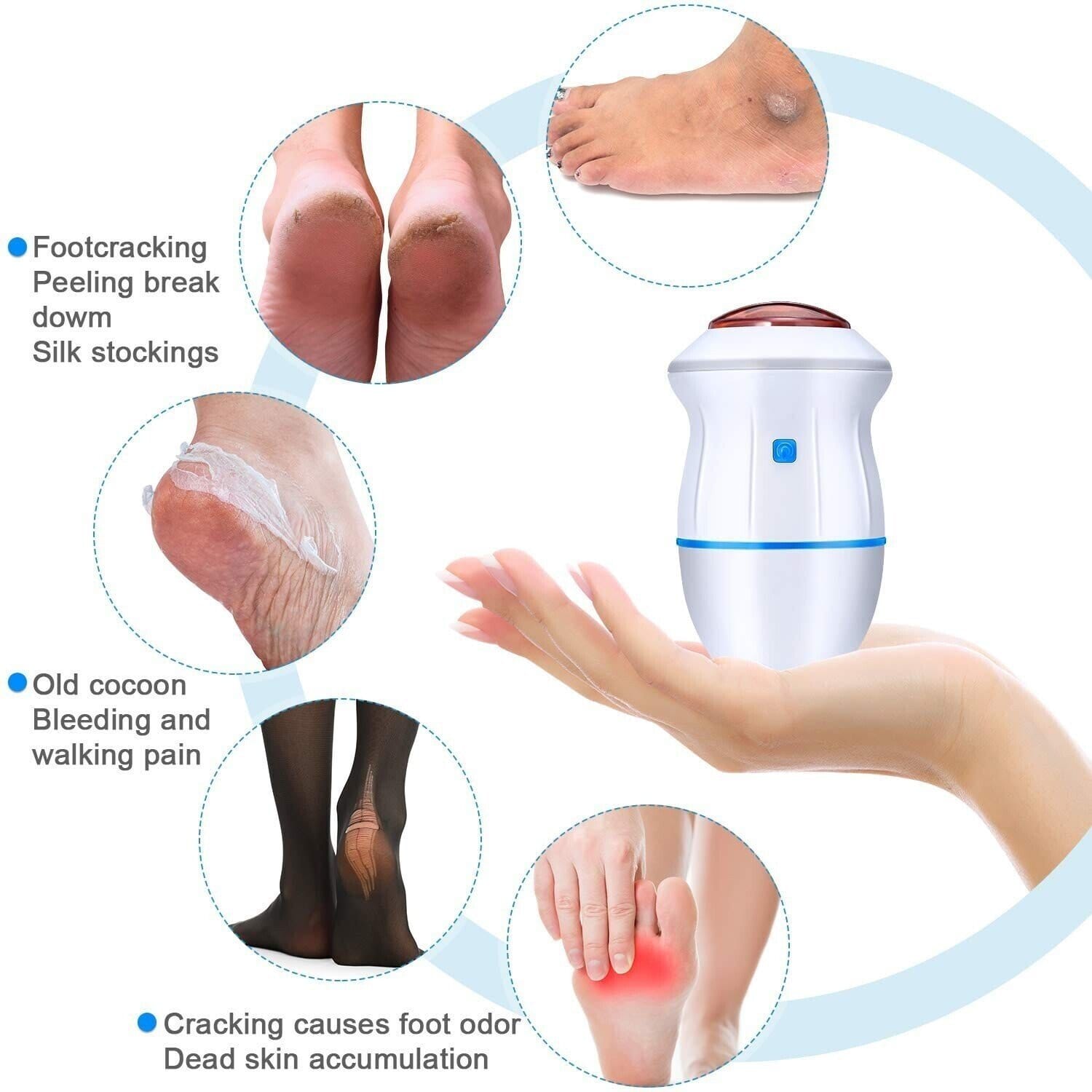 HOT-SALE New Electric Foot Grinder Skin Hard Rupture Skin Trimmer Dead Skin