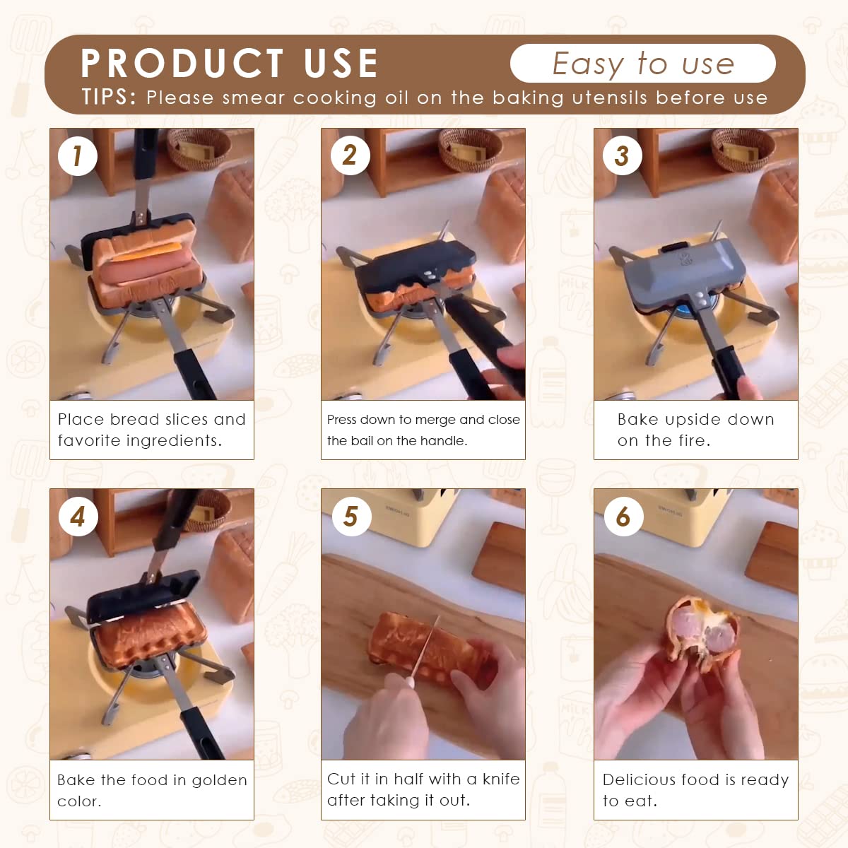 Summer Hot Sale 48% OFF-Removable Sandwich Baking Tray